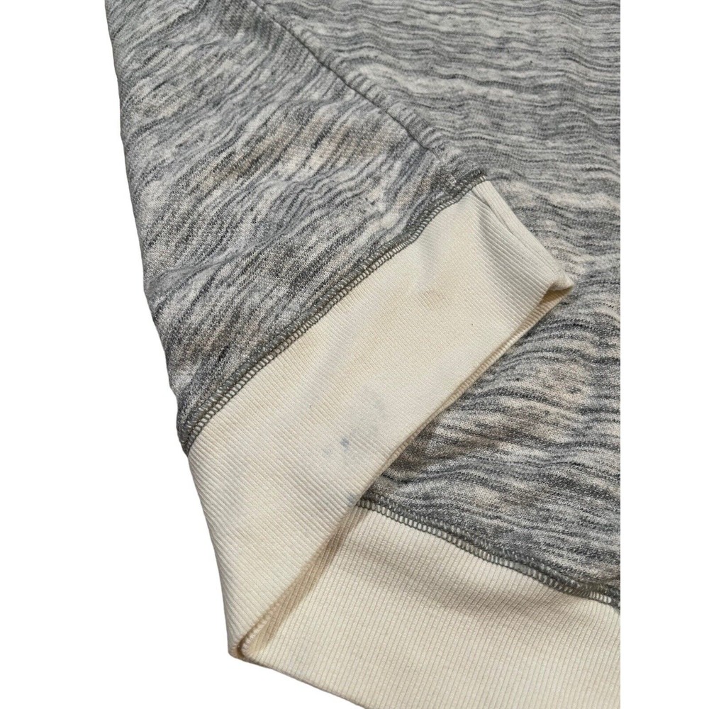 Z By Zella Sweatshirt Women's Size M Gray/White Cotton‎ Long Sleeve Round Neck - Picture 7 of 10